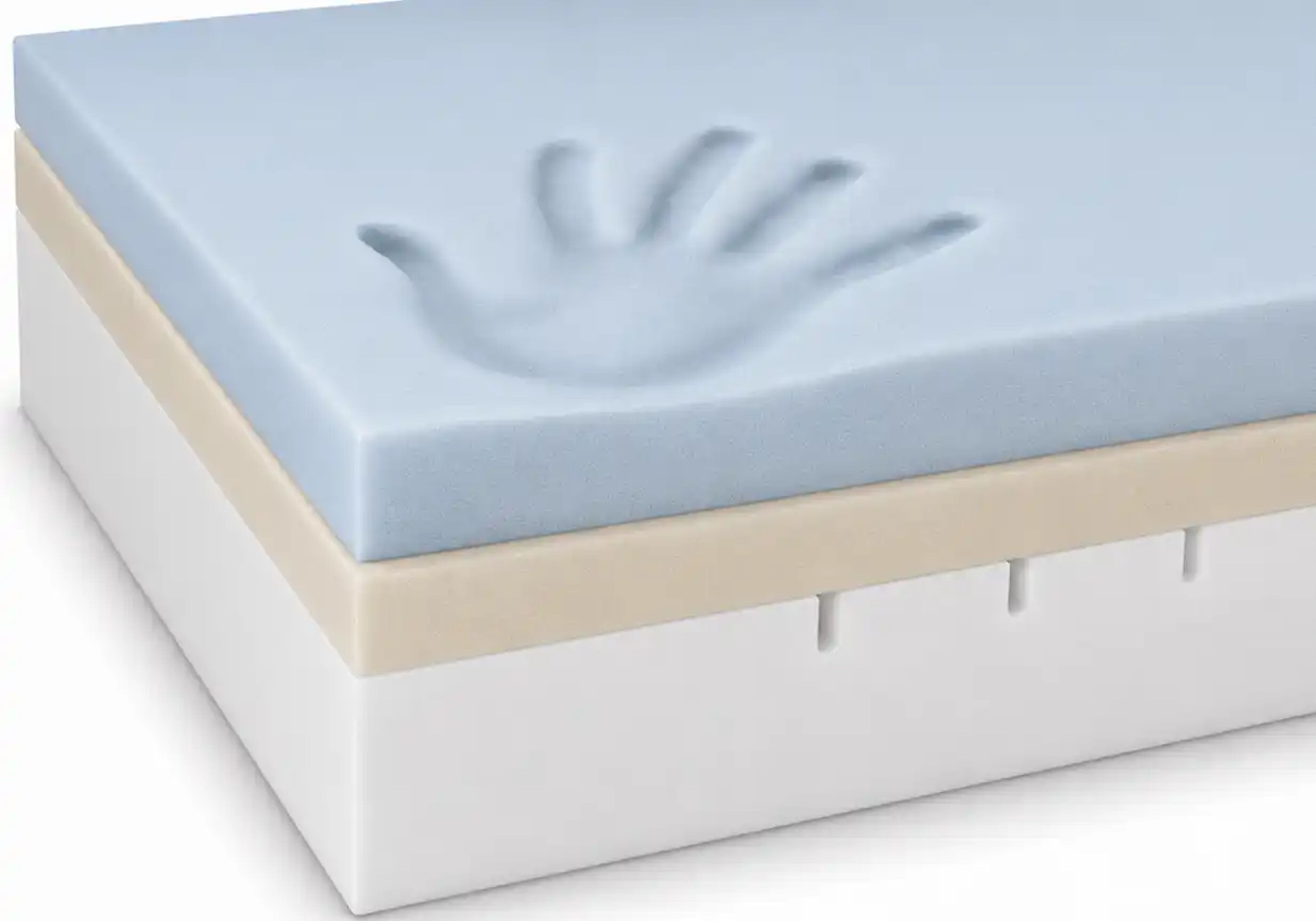 Viscoschaum-Matratze mit Memory-Foam-Schicht und ergonomischer Druckverteilung