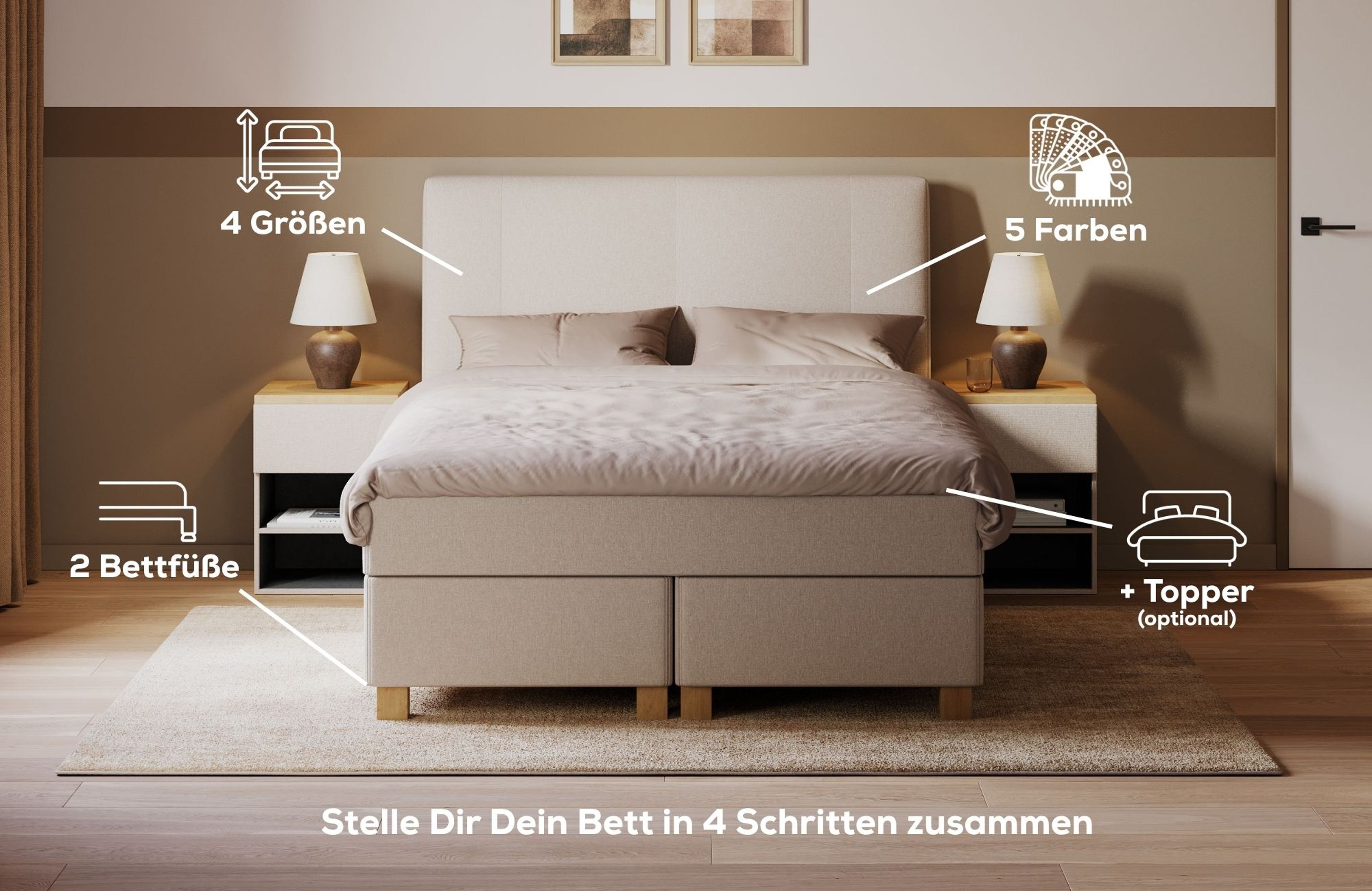 In 4 Schritten zu Deinem neuen Bett