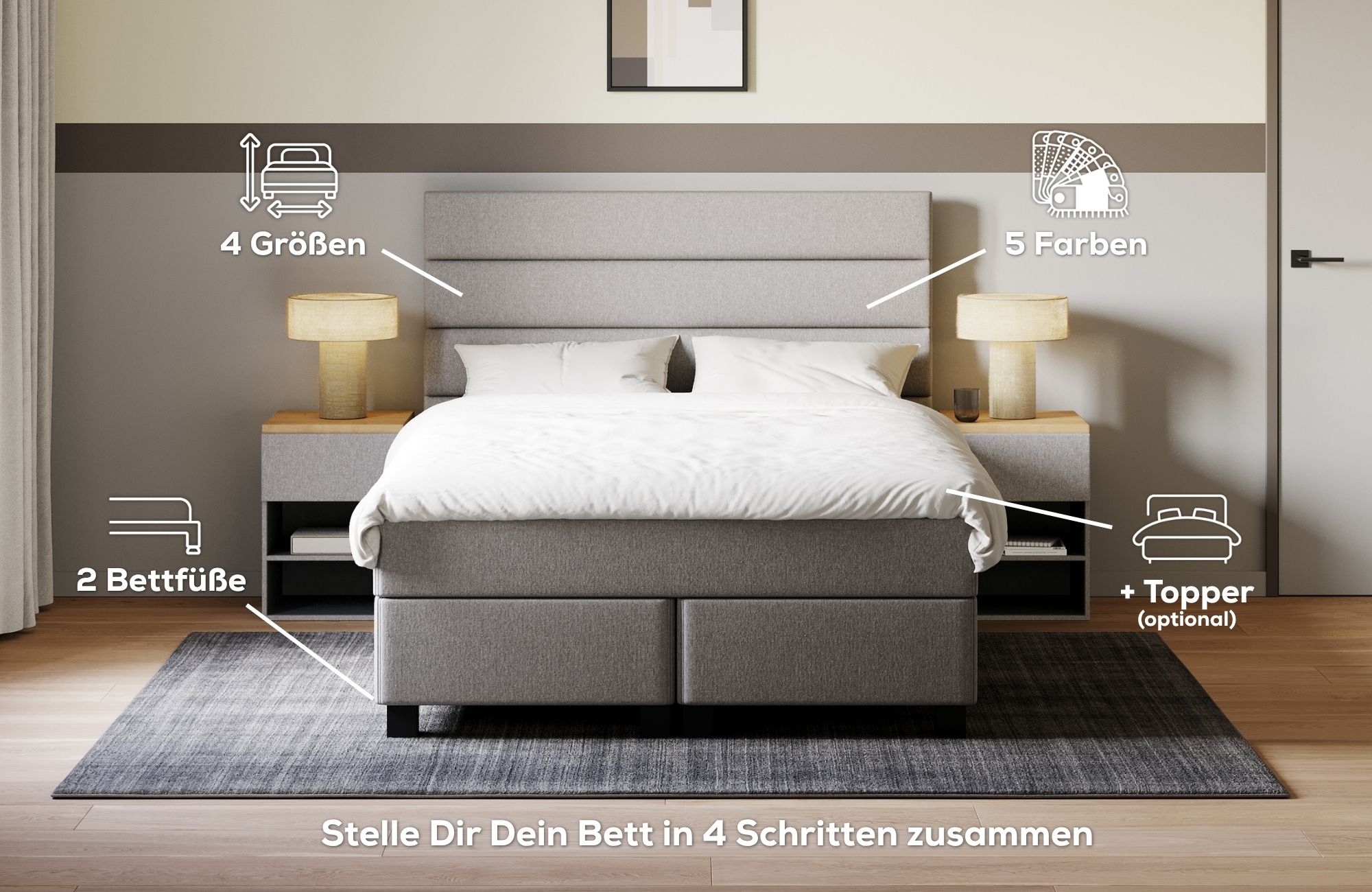 In 4 Schritten zu Deinem neuen Bett