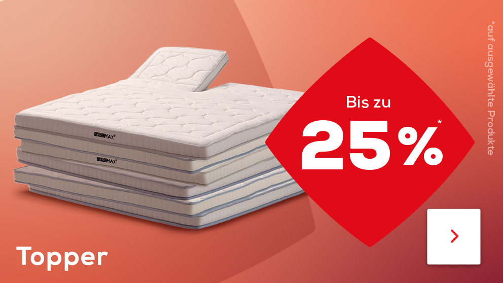 Bis zu 25% auf Topper