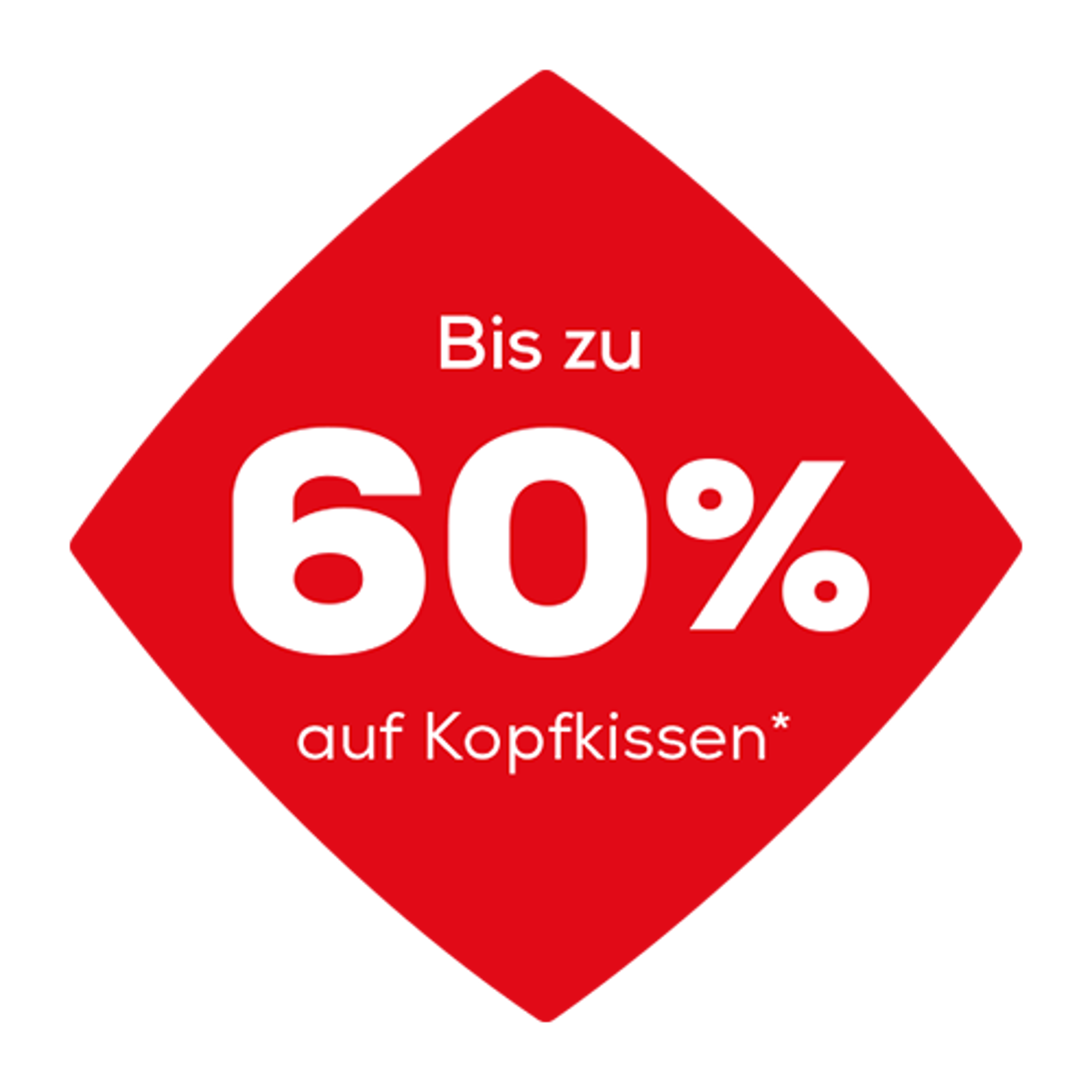Bis zu 60% auf ausgewählte Kopfkissen