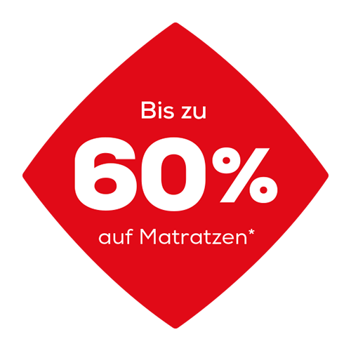 Bis zu 60% auf Matratzen 