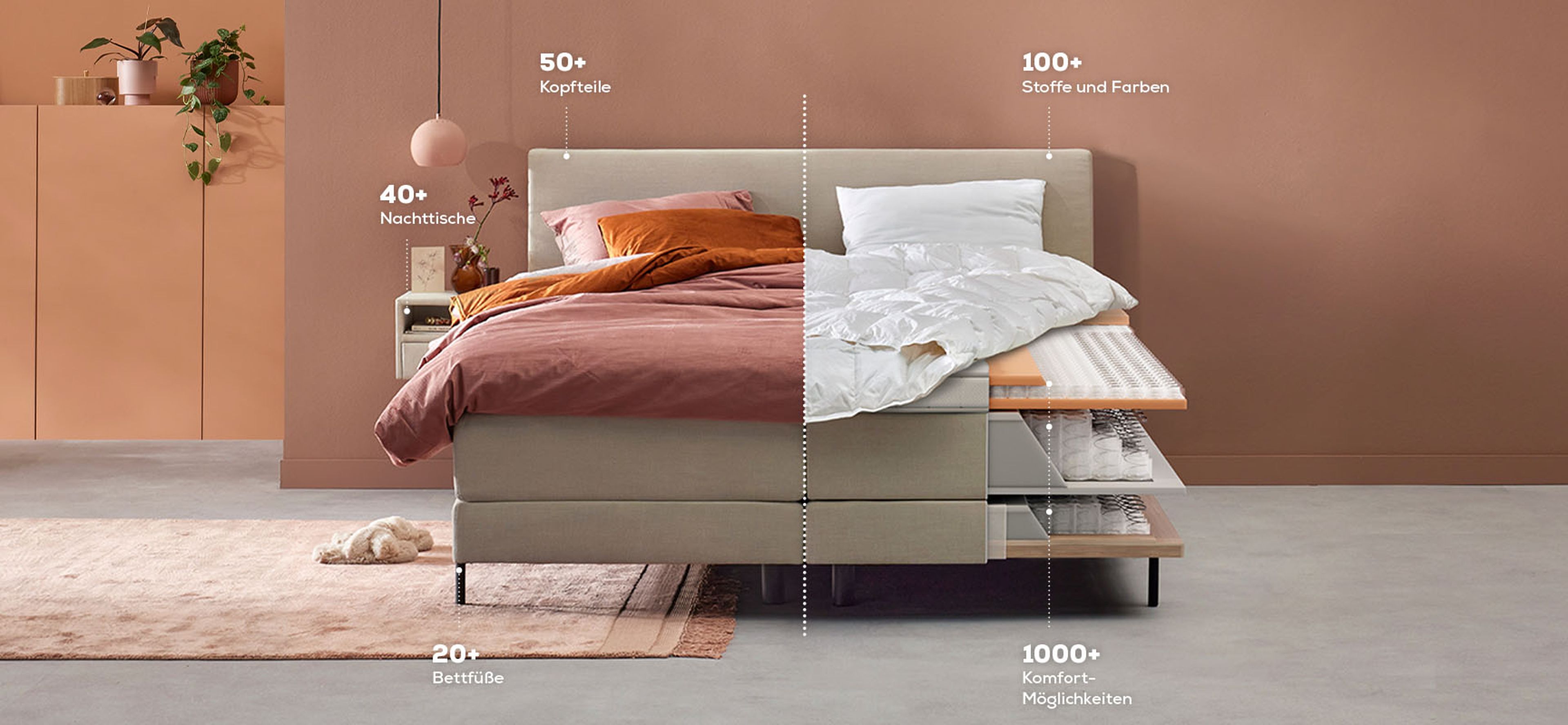Stellen Sie Ihr Boxspringbett zusammen