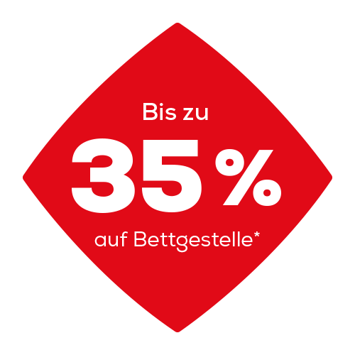 Bis zu 35% auf Bettgestelle