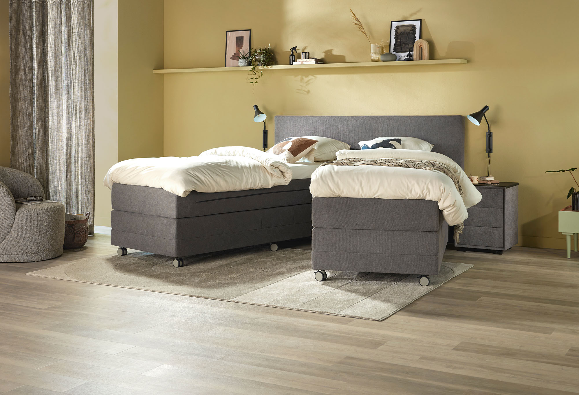 1. Boxspringbett Home 406 Split – zusammen sein, wenn Ihr möchtet