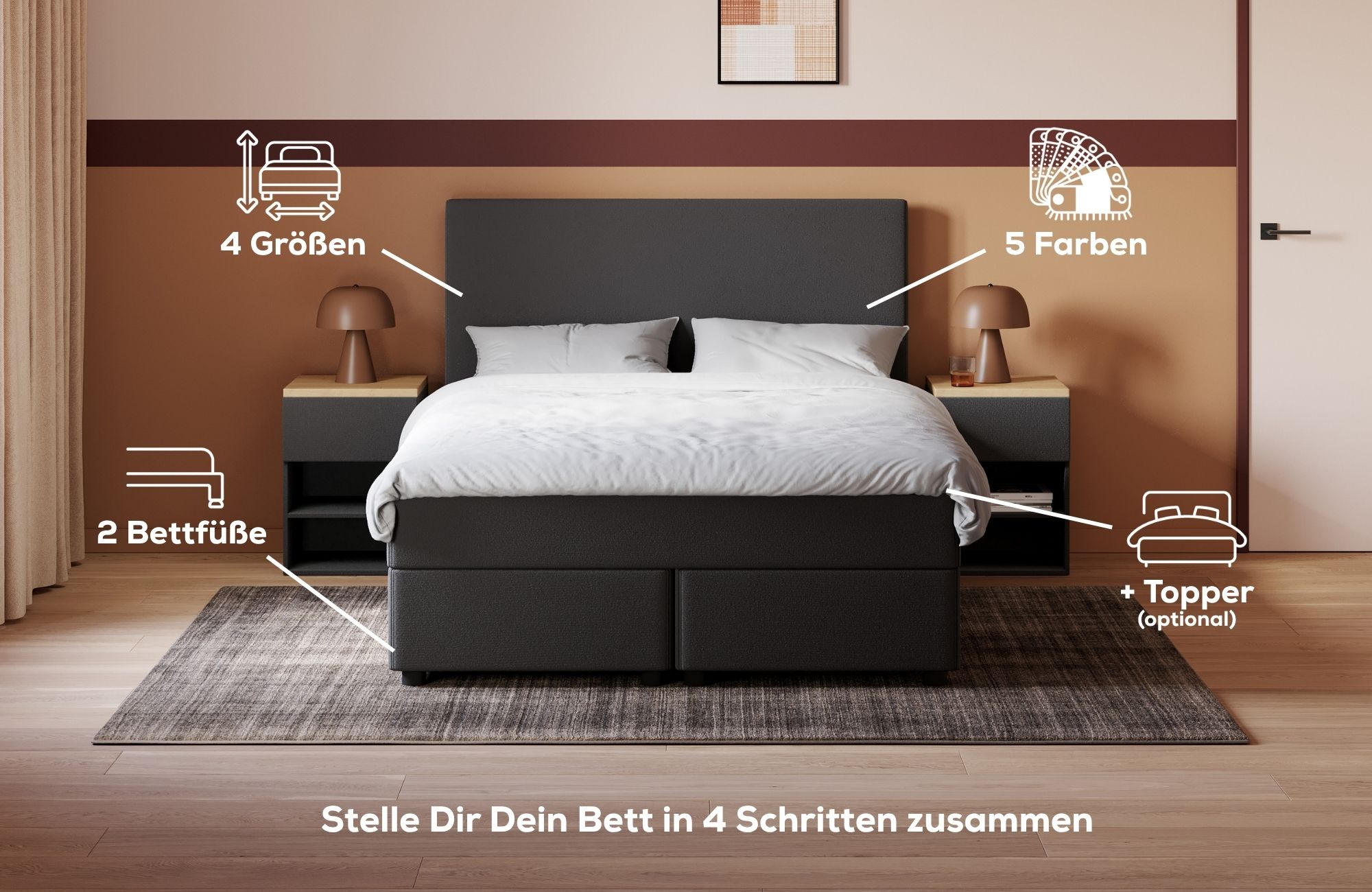 In 4 Schritten zu Deinem neuen Bett