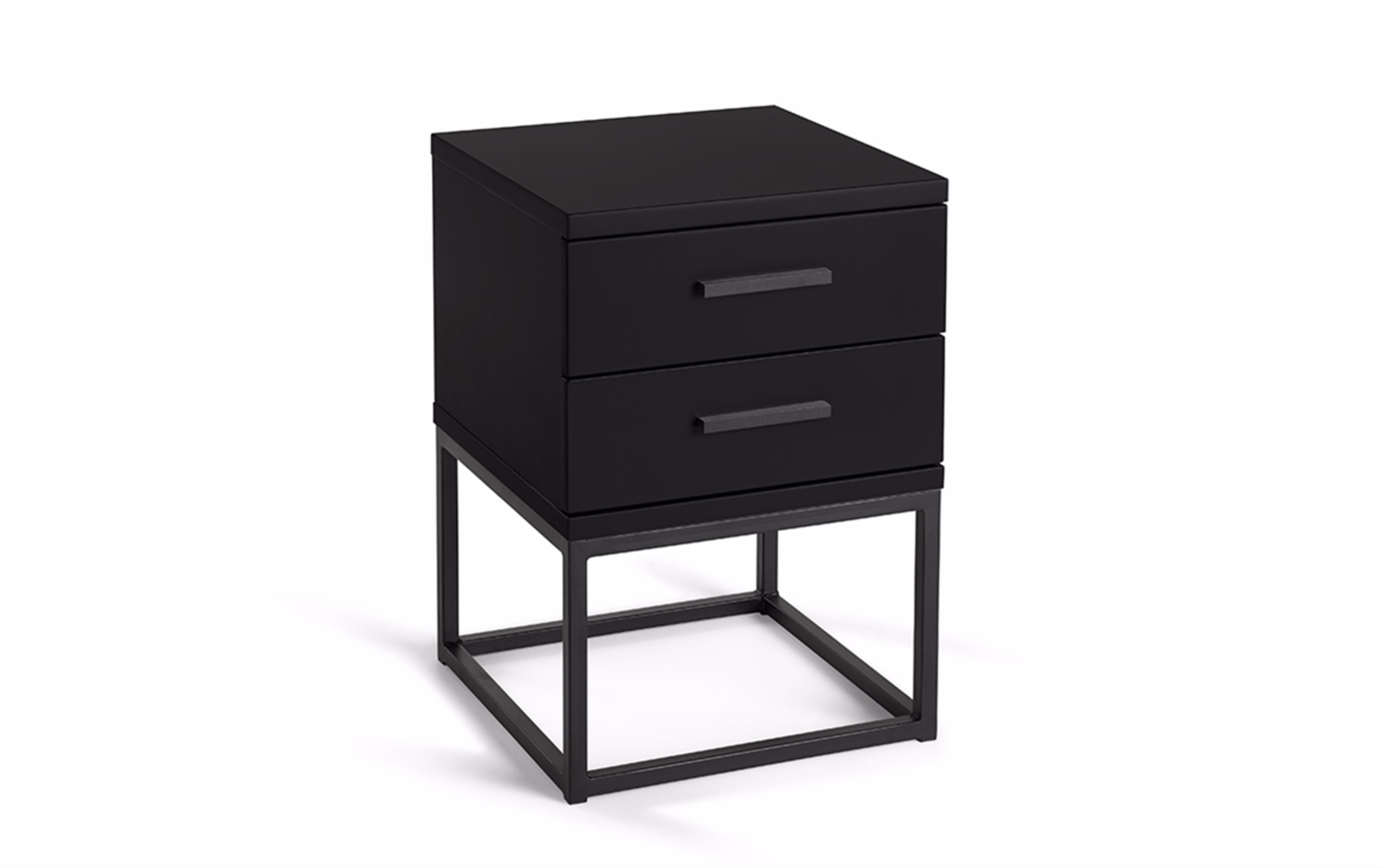 Nachttisch Cube Schwarz