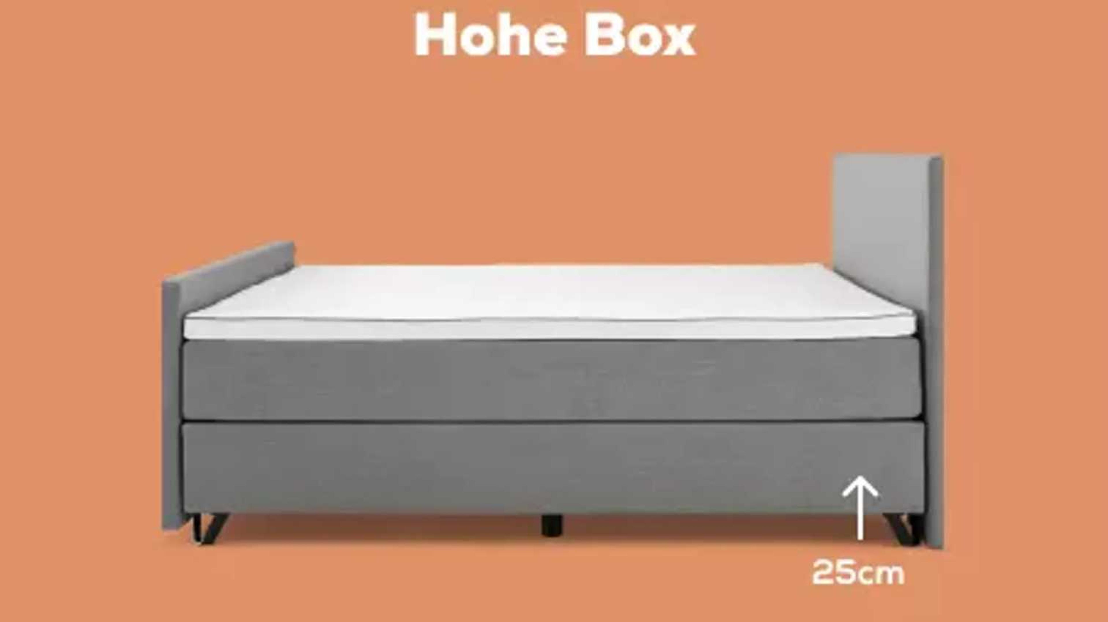 Hohe Boxspringbett-Box von 25 cm